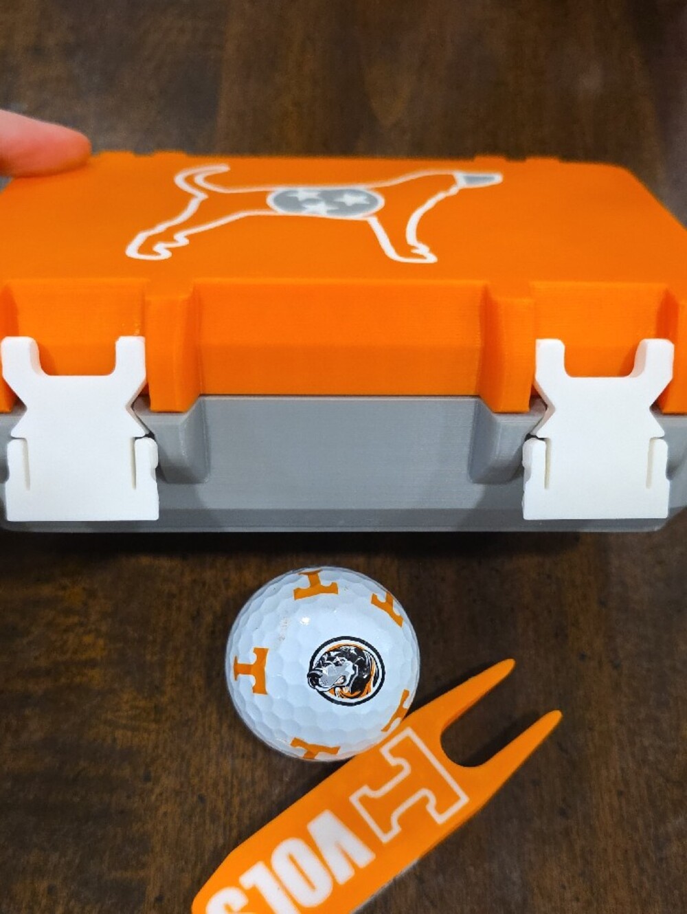 Tennessee Volunteers Golf Divot Tool + Ball & Case - Orange White - Picture 5 of 6